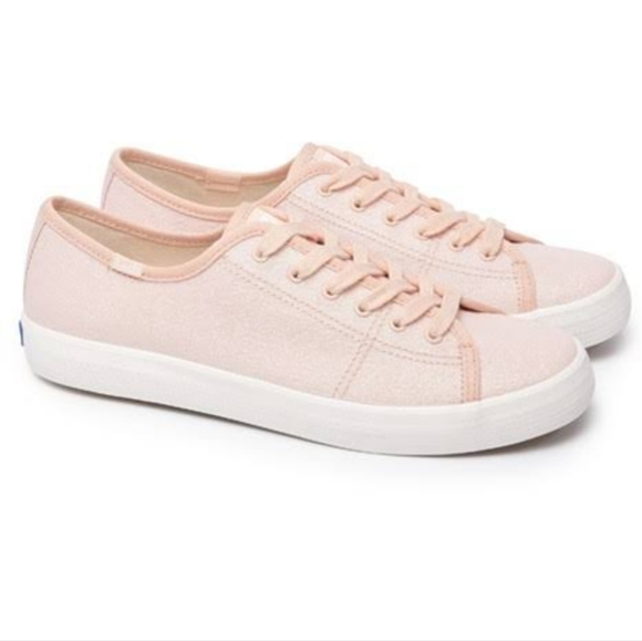Keds Shoes - Keds Kickstart Peach Spanish Villa Iridescent Canvas Sneakers Women's Size 9.5